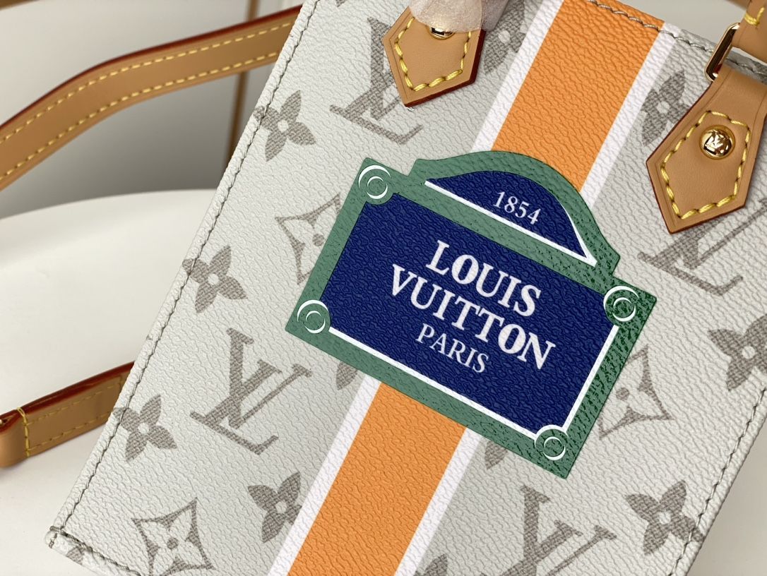 Louis Vuitton Petit Sac Plat Monogram Canvas Women's Handbags M23615