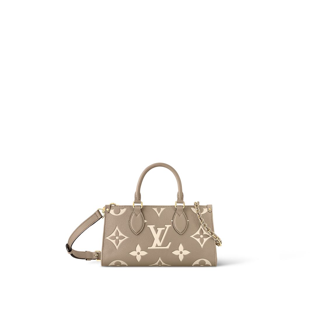 Louis Vuitton OnTheGo East West Bicolor Monogram Empreinte Leather Women's Handbags M23641