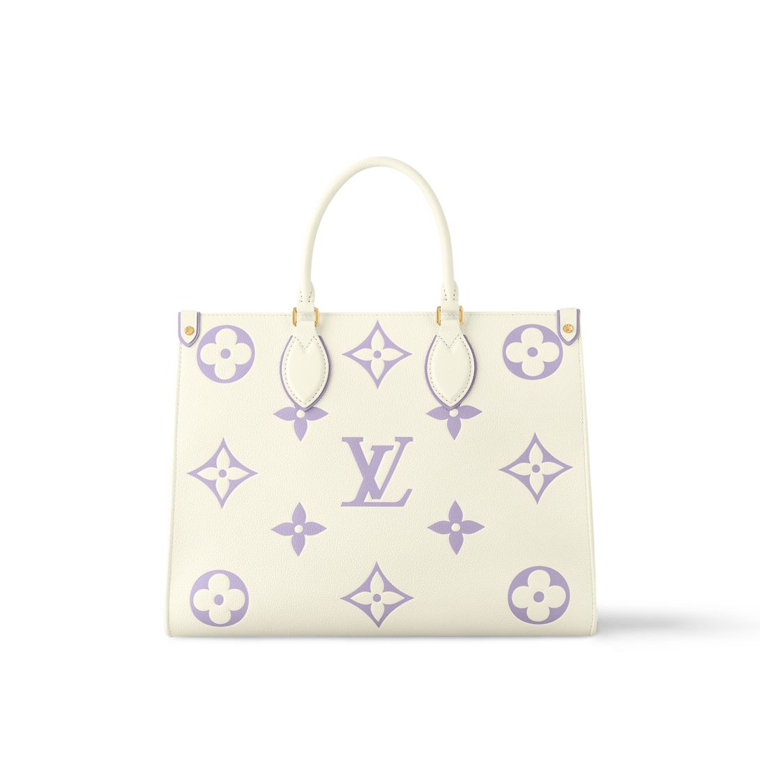 Louis Vuitton OnTheGo MM Bicolor Monogram Empreinte Leather Women's Handbags M23937