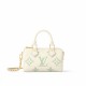 Louis Vuitton Nano Speedy Bicolor Monogram Empreinte Leather Women's Handbags M24169