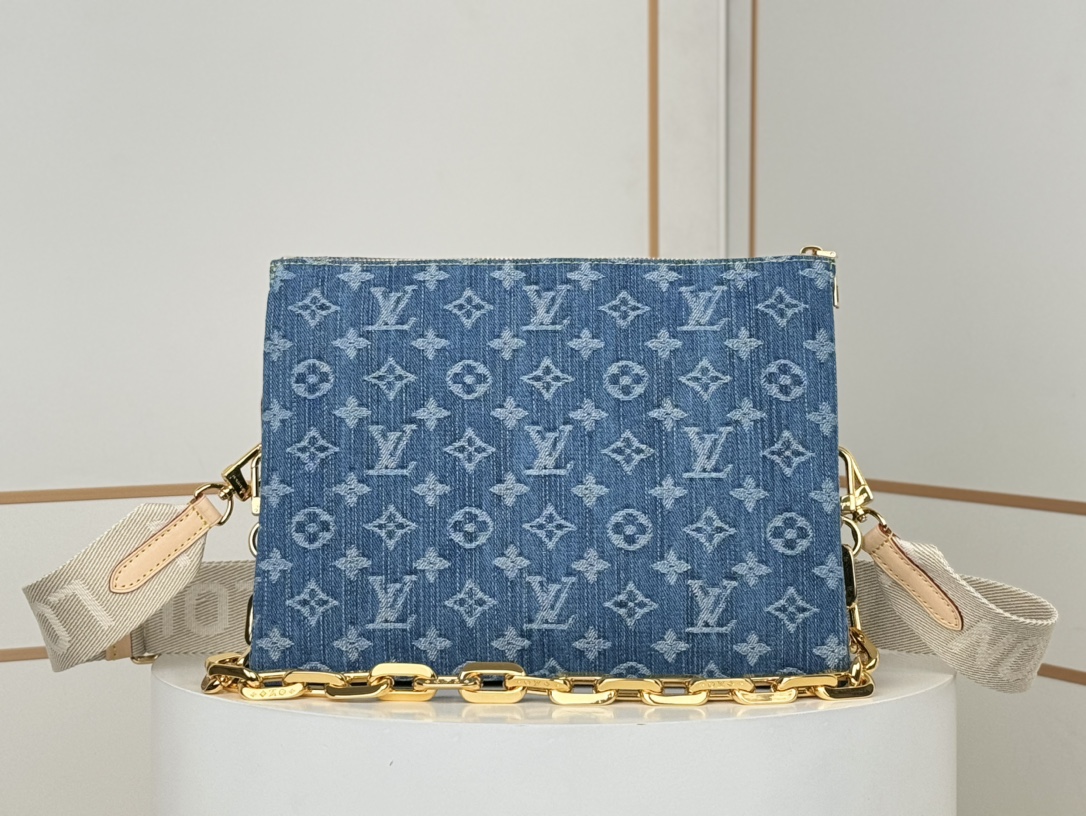 Louis Vuitton Coussin PM Monogram Denim Women's Handbags M24564