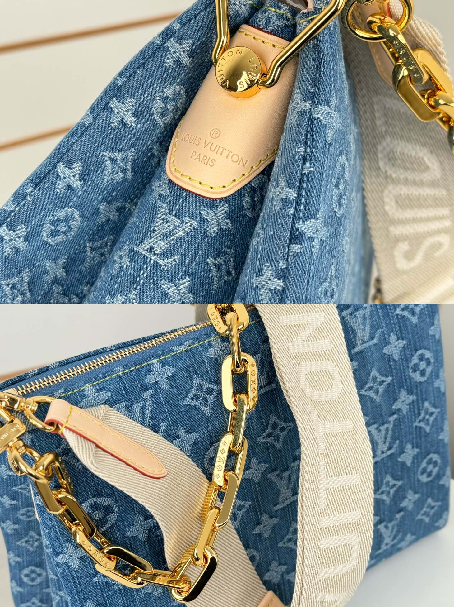 Louis Vuitton Coussin PM Monogram Denim Women's Handbags M24564