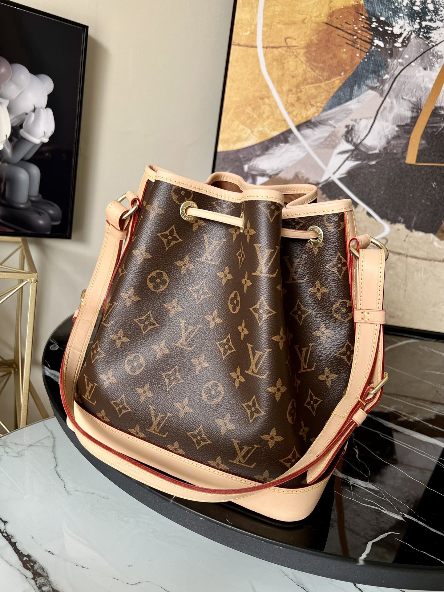 Louis Vuitton Petit Noé Monogram Canvas Women's Handbags M40818