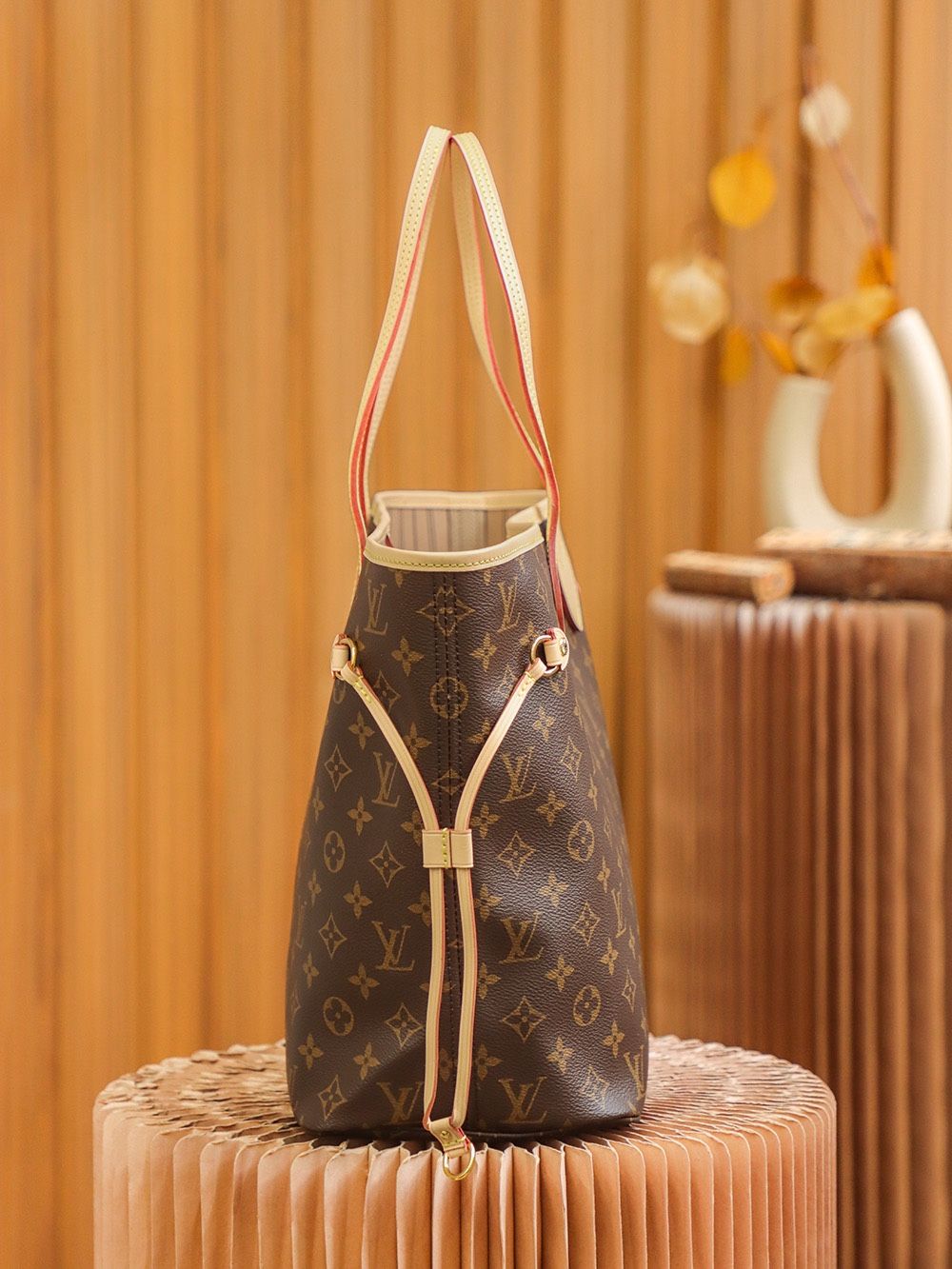 Louis Vuitton Neverfull MM Monogram Canvas Women's Handbags M40995