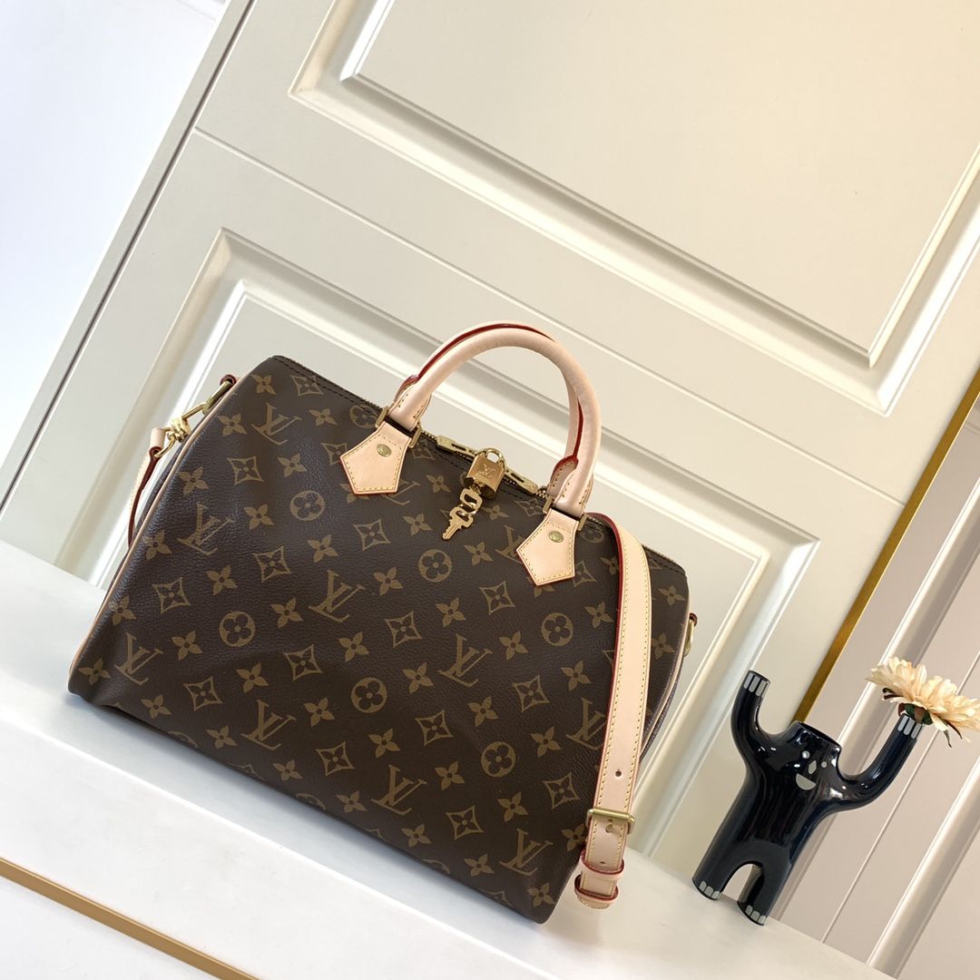 Louis Vuitton Speedy Bandoulière 30 Monogram Canvas Women's Handbags M41112