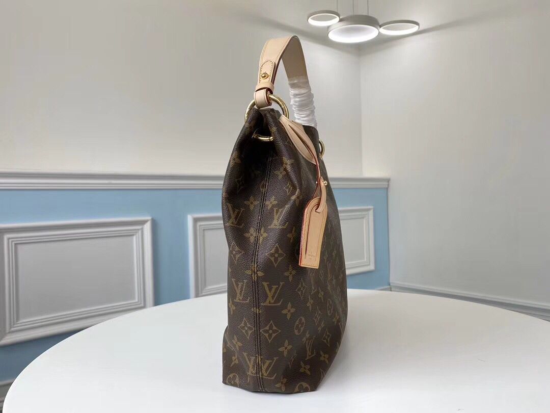 Louis Vuitton Graceful MM Monogram Canvas Women's Handbags M43704