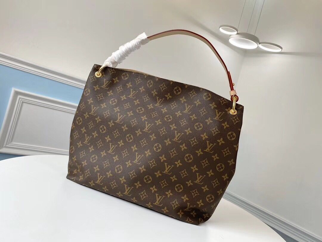 Louis Vuitton Graceful MM Monogram Canvas Women's Handbags M43704