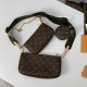 Louis Vuitton Multi 3 in 1  Pochette Monogram Canvas Purse Women's Crossbody Handbags M44813