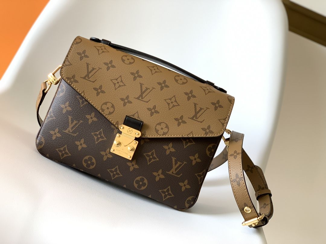 Louis Vuitton Pochette Métis Monogram Reverse Canvas Women's Handbags M44876