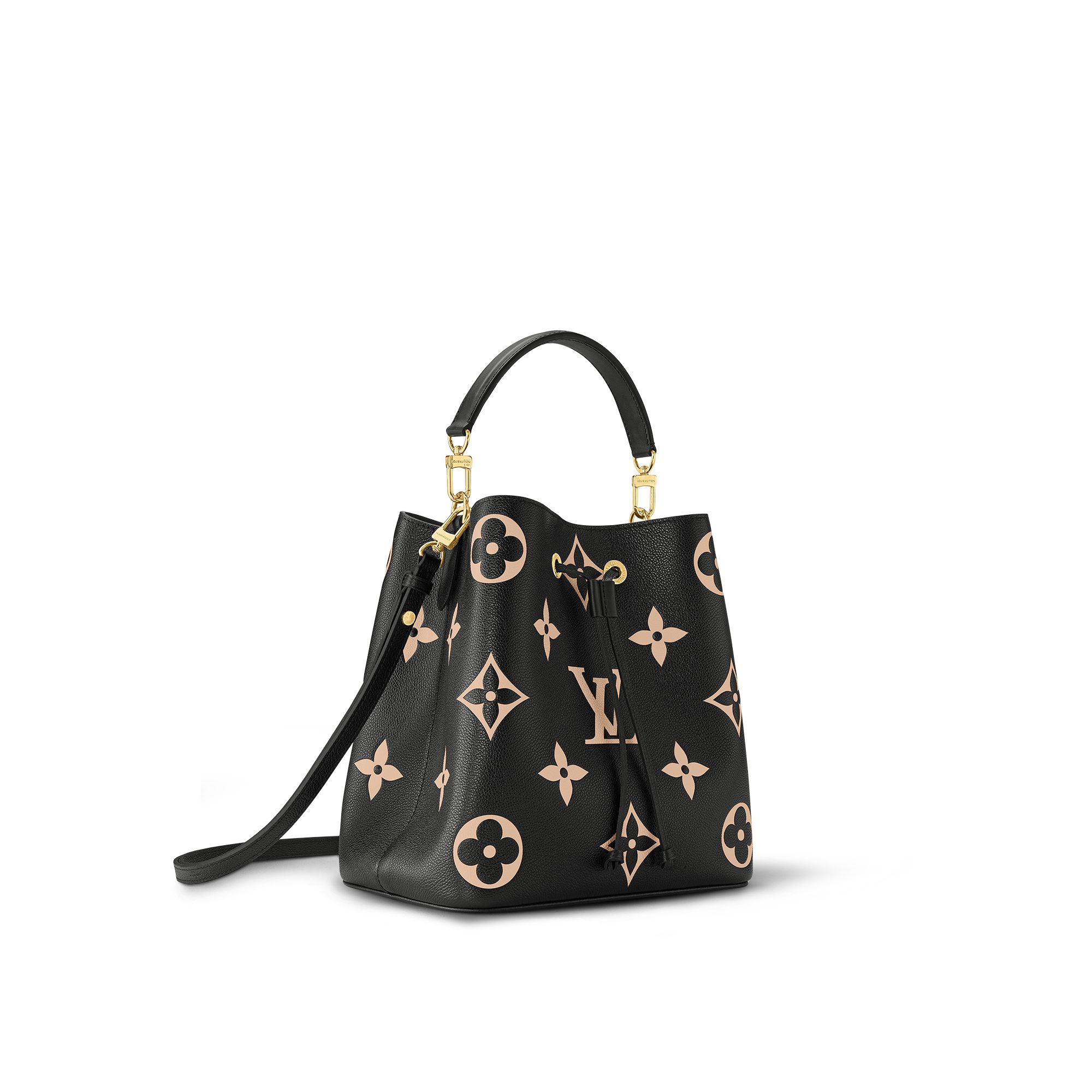 Louis Vuitton NéoNoé MM Bicolor Monogram Empreinte Leather Women's Handbags M45497