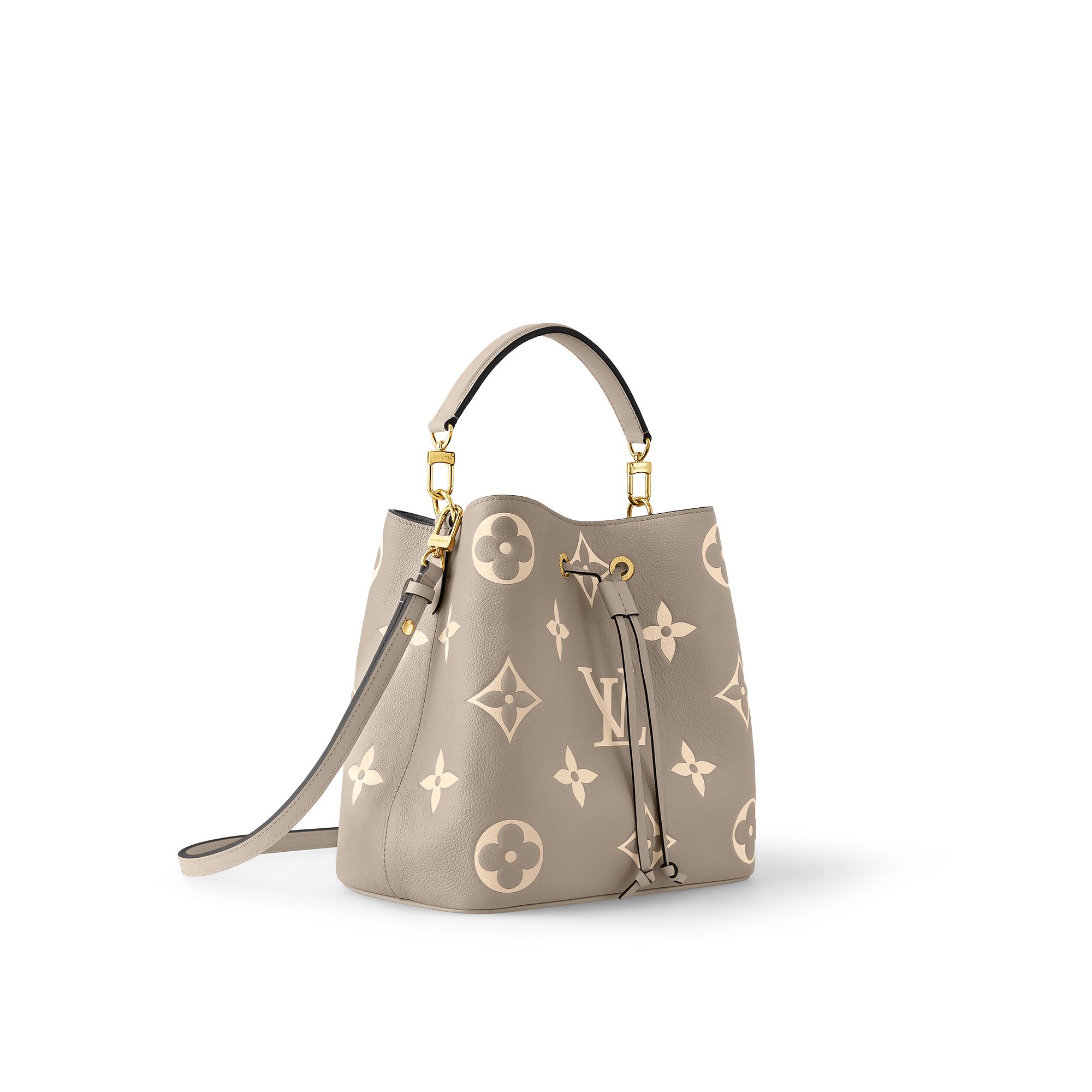 Louis Vuitton NéoNoé MM Bicolor Monogram Empreinte Leather Women's Handbags M45555