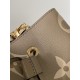 Louis Vuitton NéoNoé MM Bicolor Monogram Empreinte Leather Women's Handbags M45555