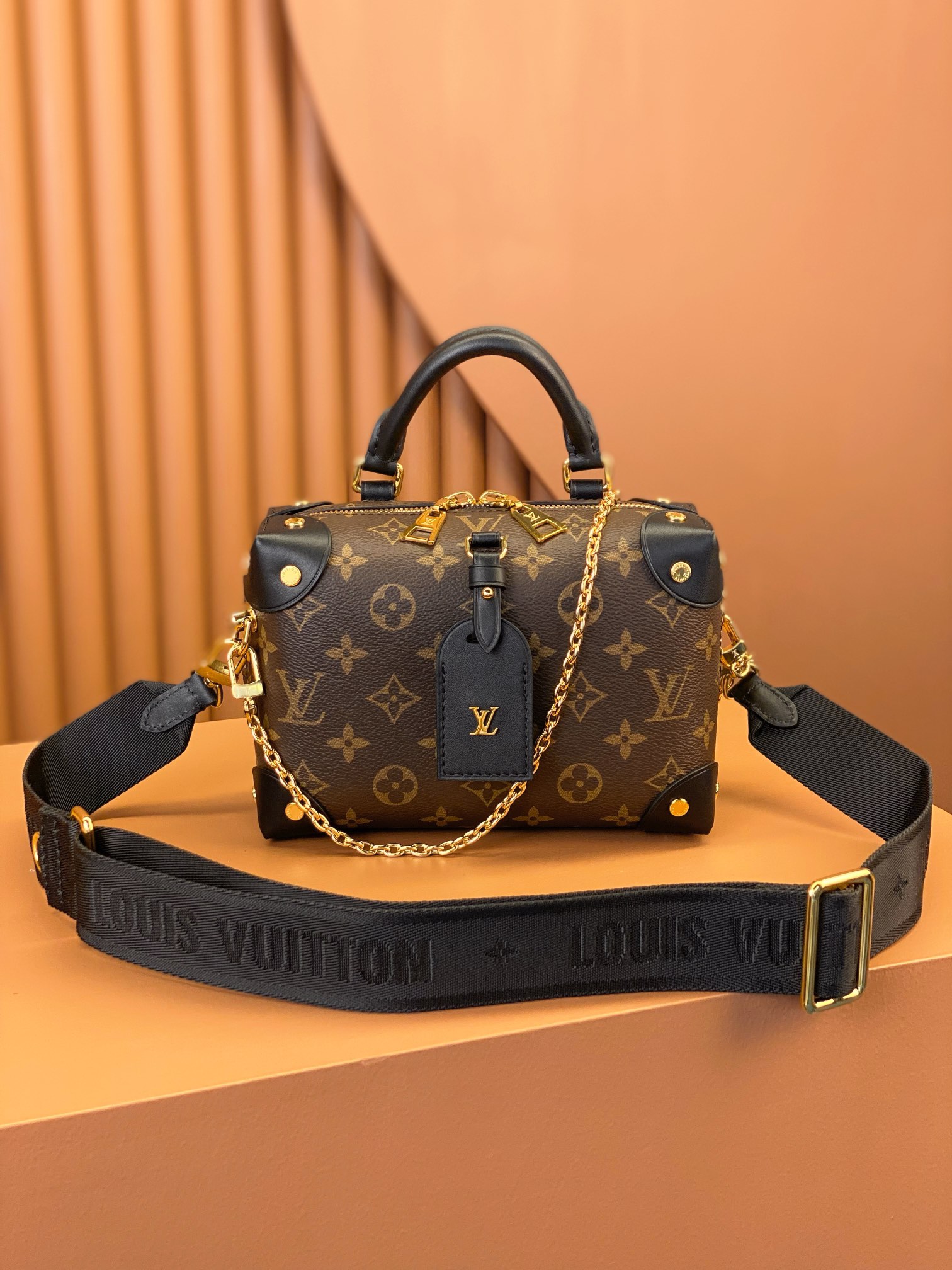 Louis Vuitton Petite Malle Souple Monogram Canvas Women's Handbags M45571