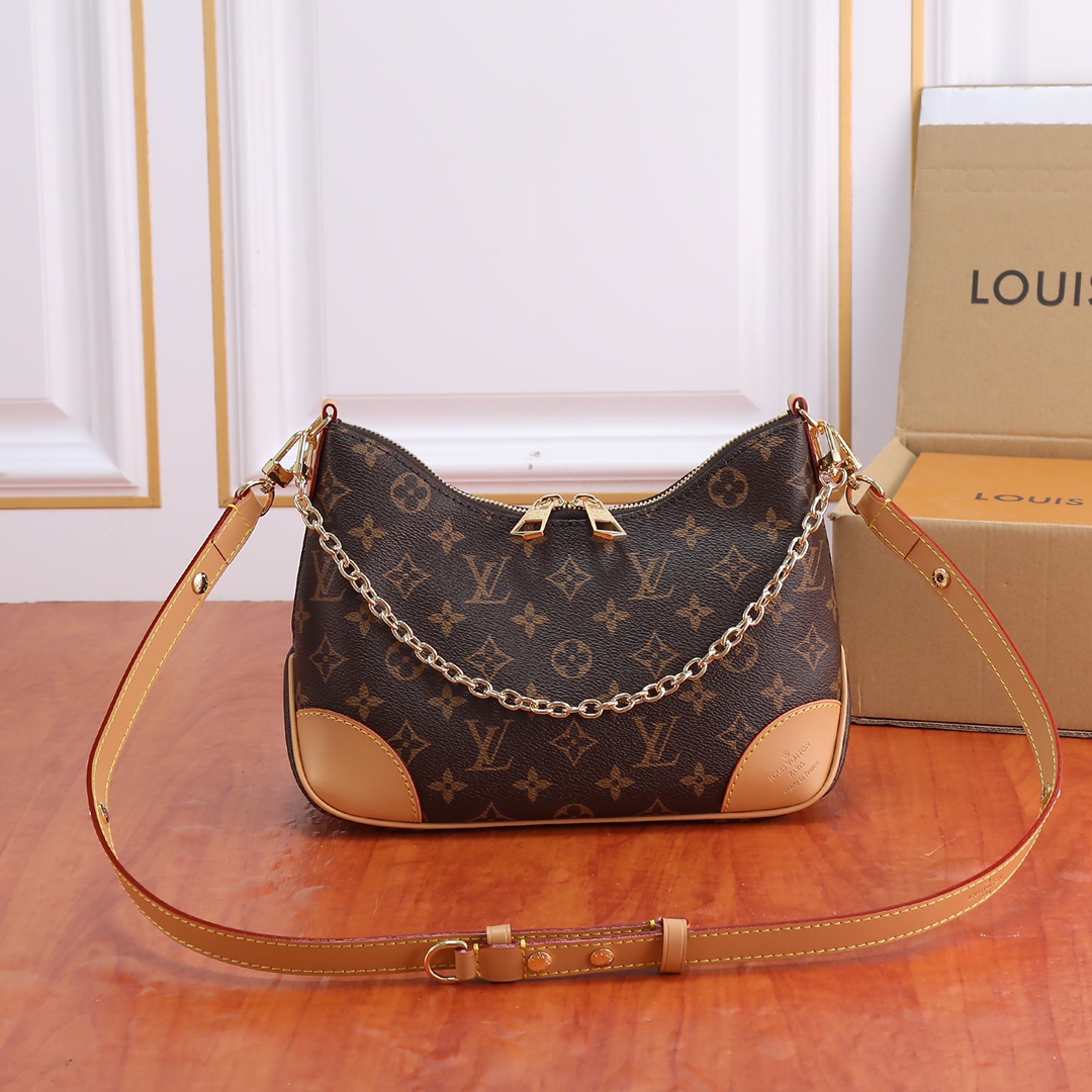 Louis Vuitton Boulogne Monogram Canvas Women's Handbags M45832