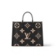 Louis Vuitton OnTheGo GM Bicolor Monogram Empreinte Leather Women's Handbags M45945