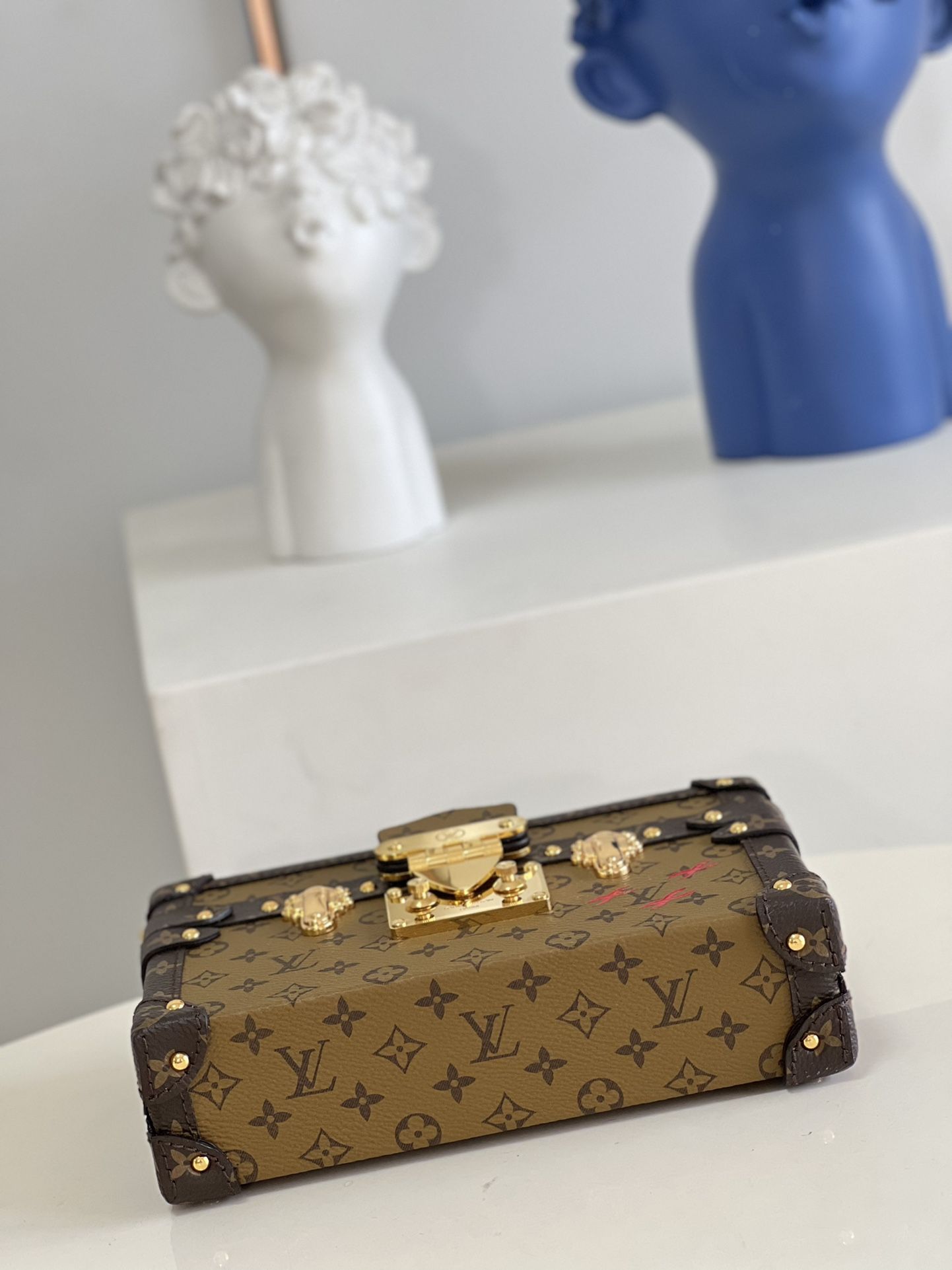 Louis Vuitton Petite Malle Monogram Reverse Canvas Women's Handbags M45960