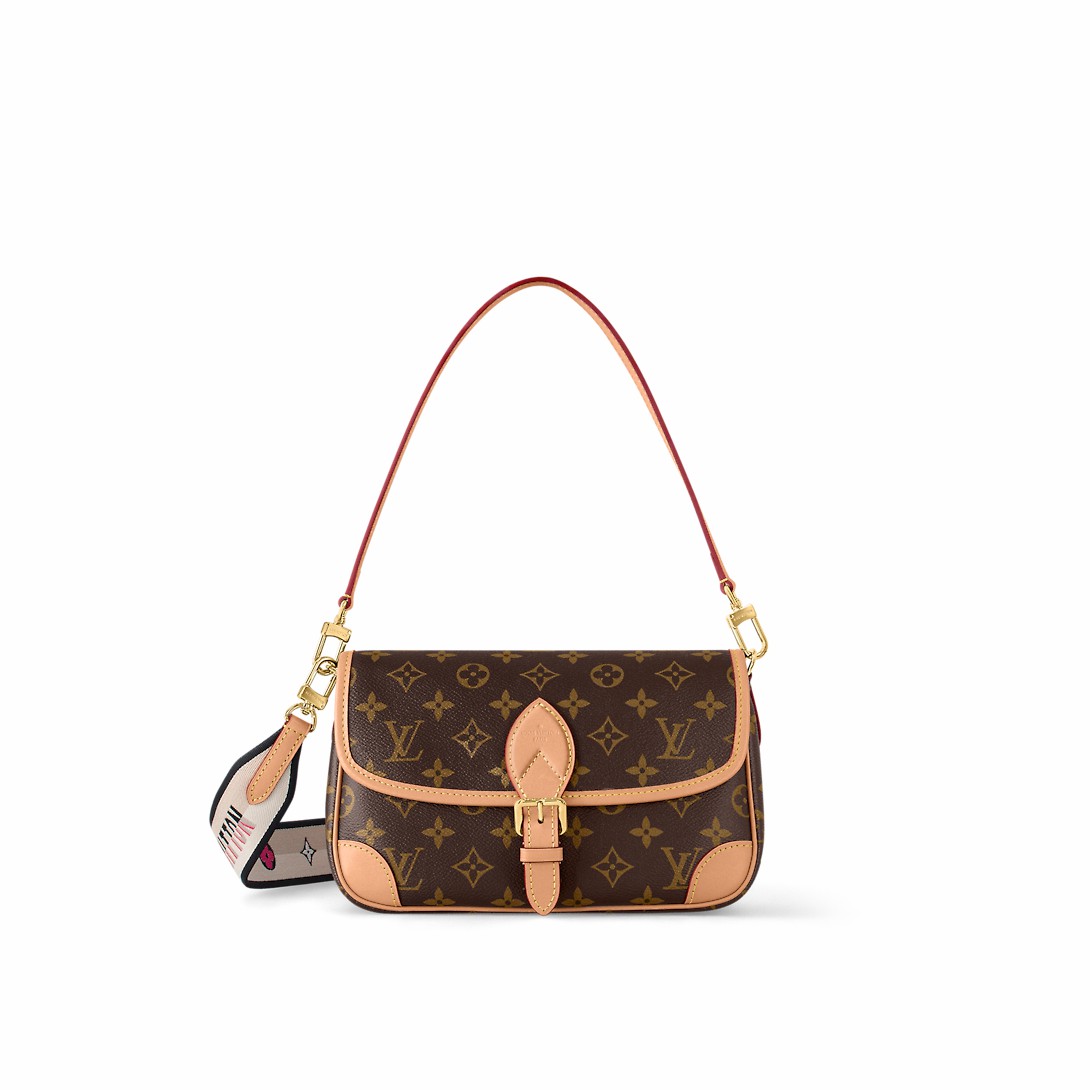 Louis Vuitton Diane Monogram Canvas Purse  Women's Crossbody Handbags M45985