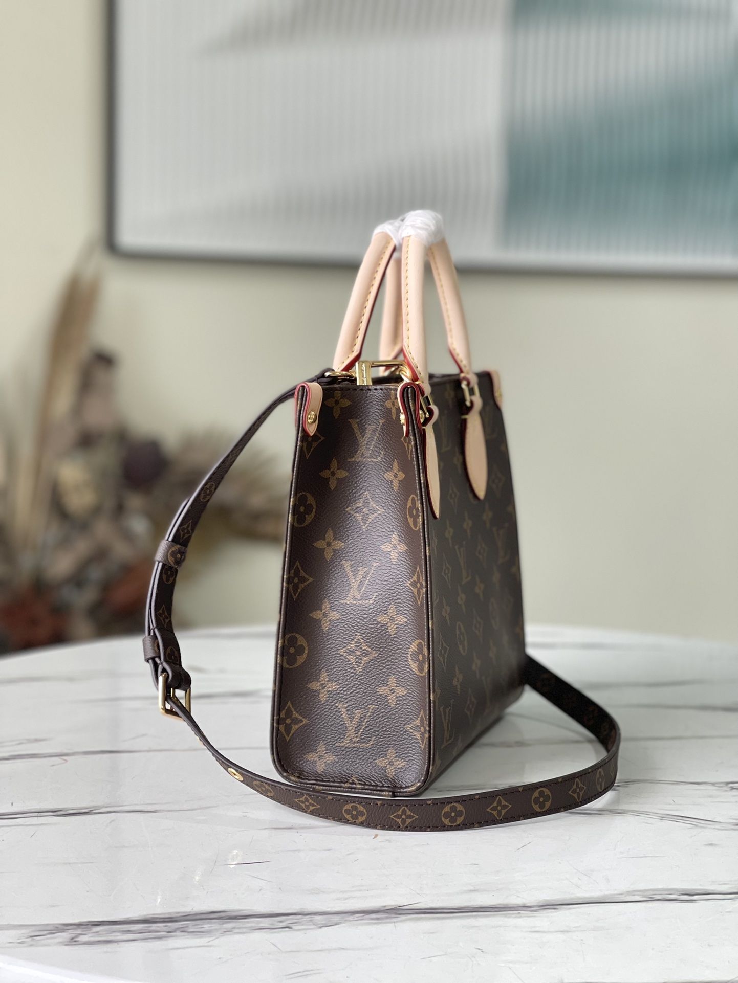 Louis Vuitton Sac Plat BB Monogram Canvas Women's Handbags M46265