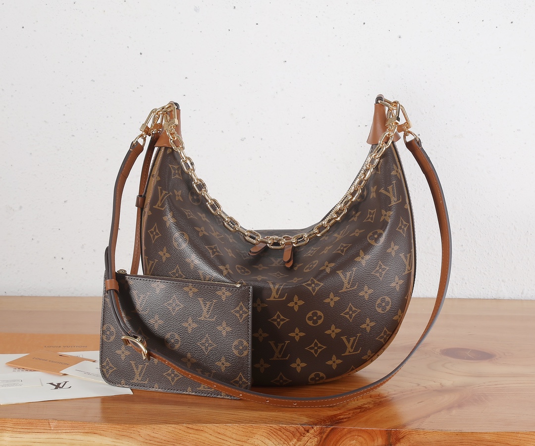 Louis Vuitton Loop Hobo Monogram Canvas Women's Handbags M46311