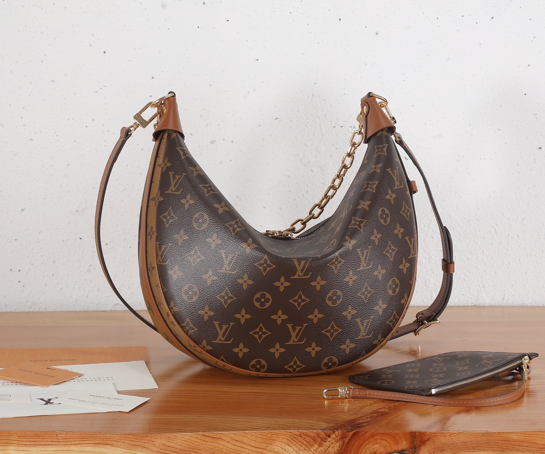 Louis Vuitton Loop Hobo Monogram Canvas Women's Handbags M46311