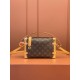 Louis Vuitton Side Trunk MM Monogram Canvas Handbag