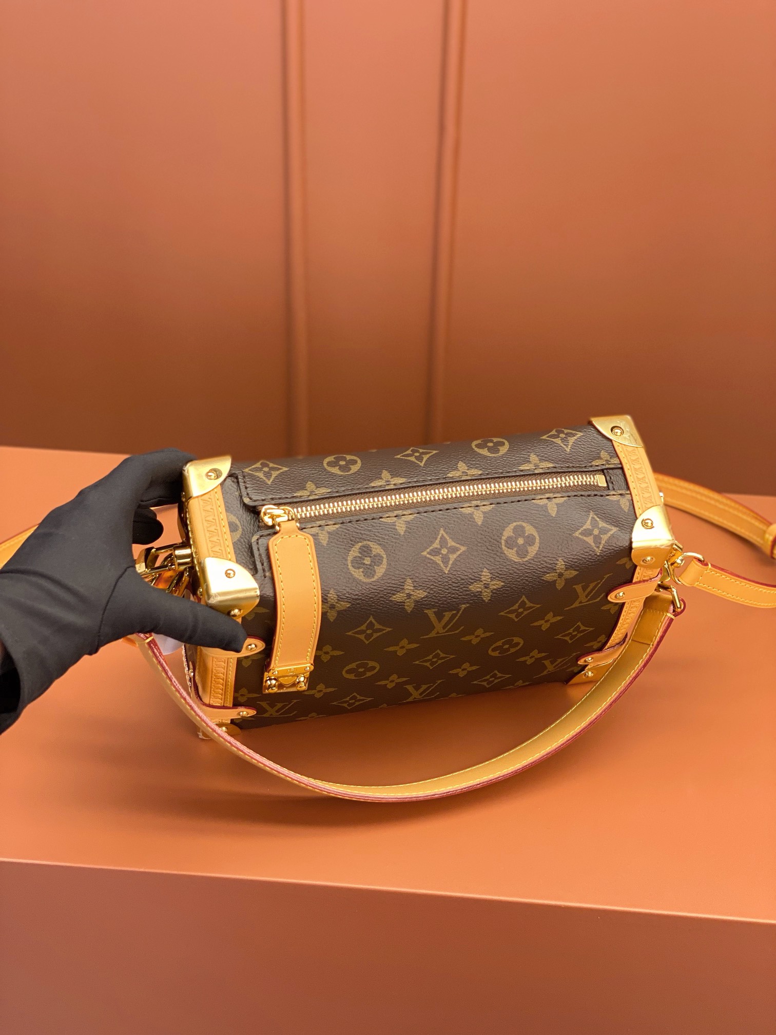 Louis Vuitton Side Trunk MM Monogram Canvas Handbag