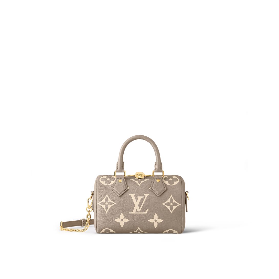 Louis Vuitton Speedy Bandoulière 20 Bicolor Monogram Empreinte Leather Women's Handbags M46575