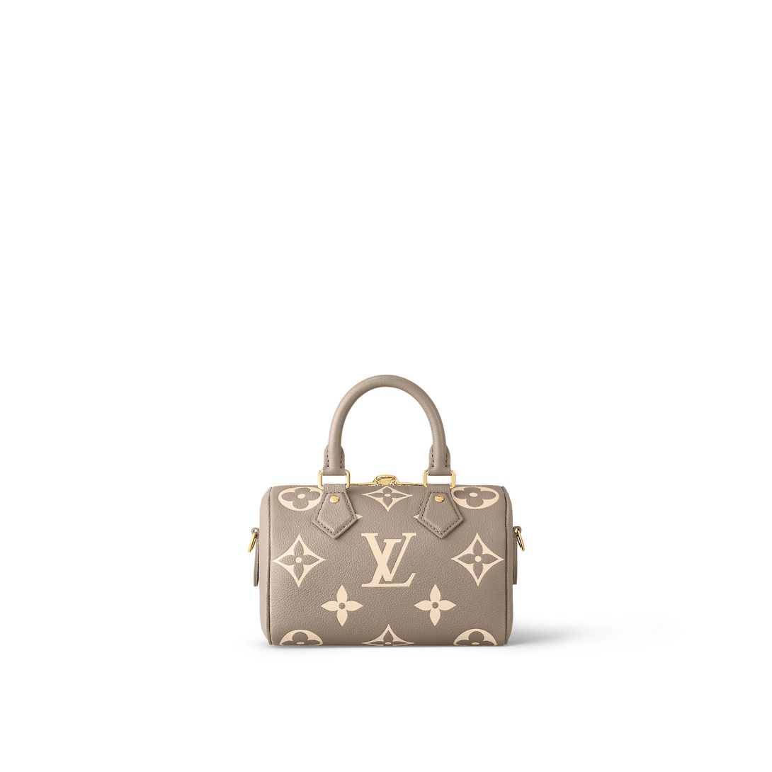 Louis Vuitton Speedy Bandoulière 20 Bicolor Monogram Empreinte Leather Women's Handbags M46575