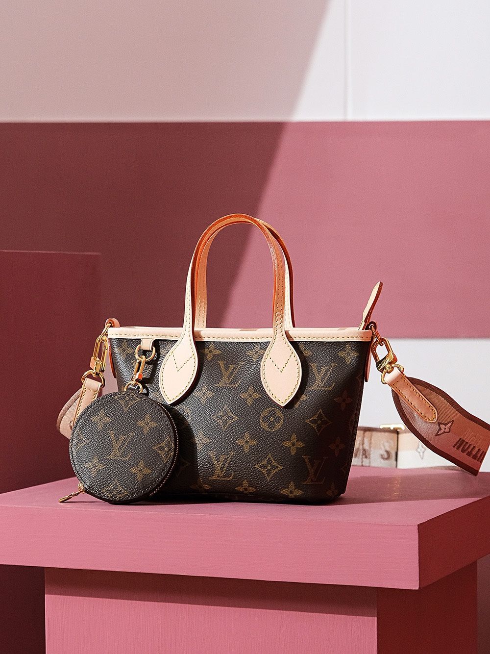 Louis Vuitton Neverfull BB Monogram Canvas Women's Handbags M46705