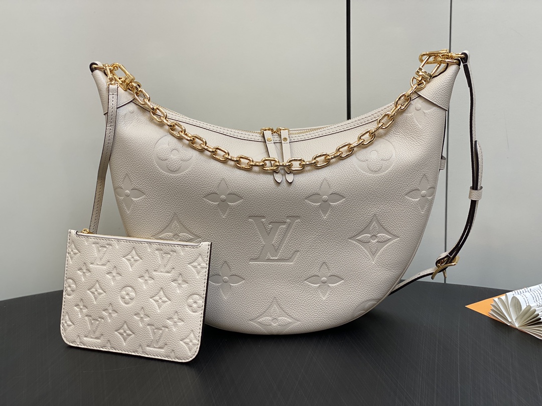 Louis Vuitton Loop Hobo Monogram Empreinte Leather Women's Handbags M46739