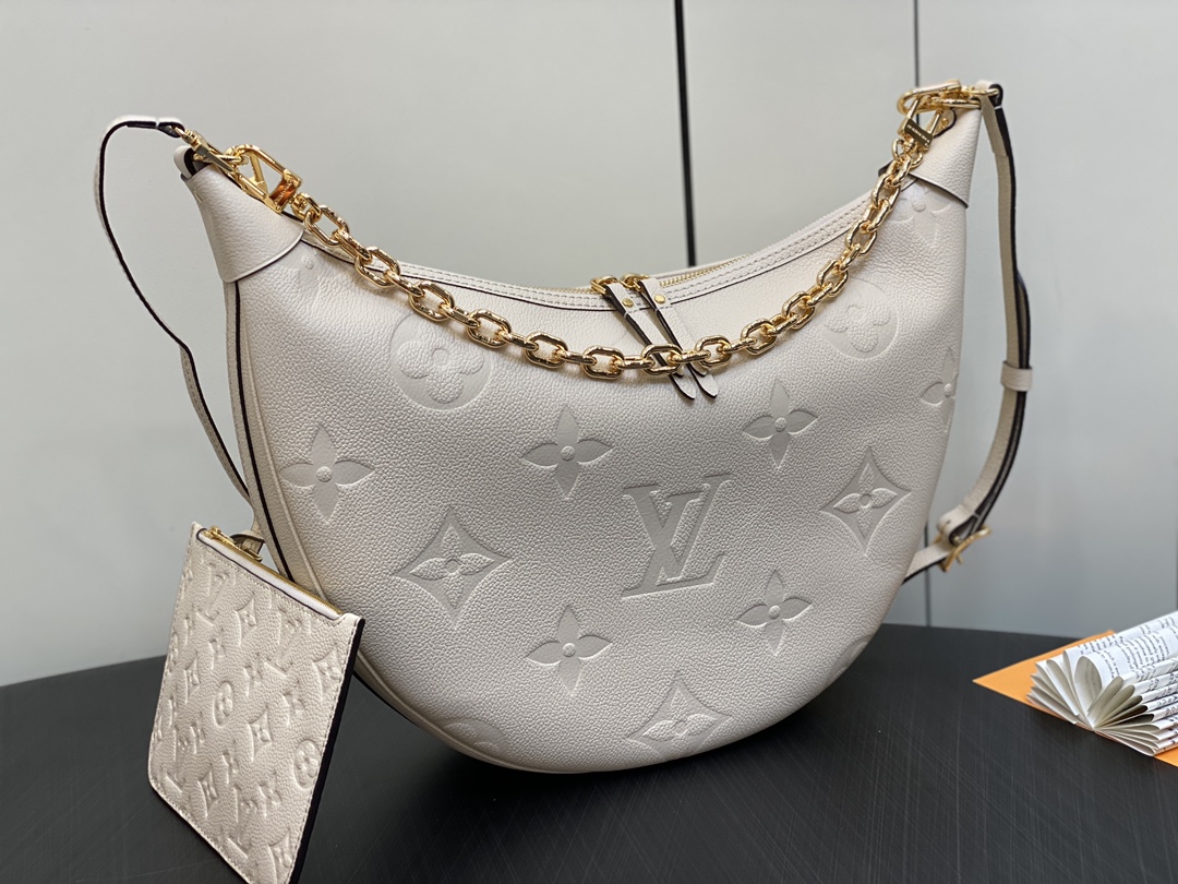 Louis Vuitton Loop Hobo Monogram Empreinte Leather Women's Handbags M46739