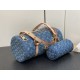 Louis Vuitton Papillon Monogram Denim Women's Handbags M46830