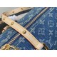 Louis Vuitton Papillon Monogram Denim Women's Handbags M46830