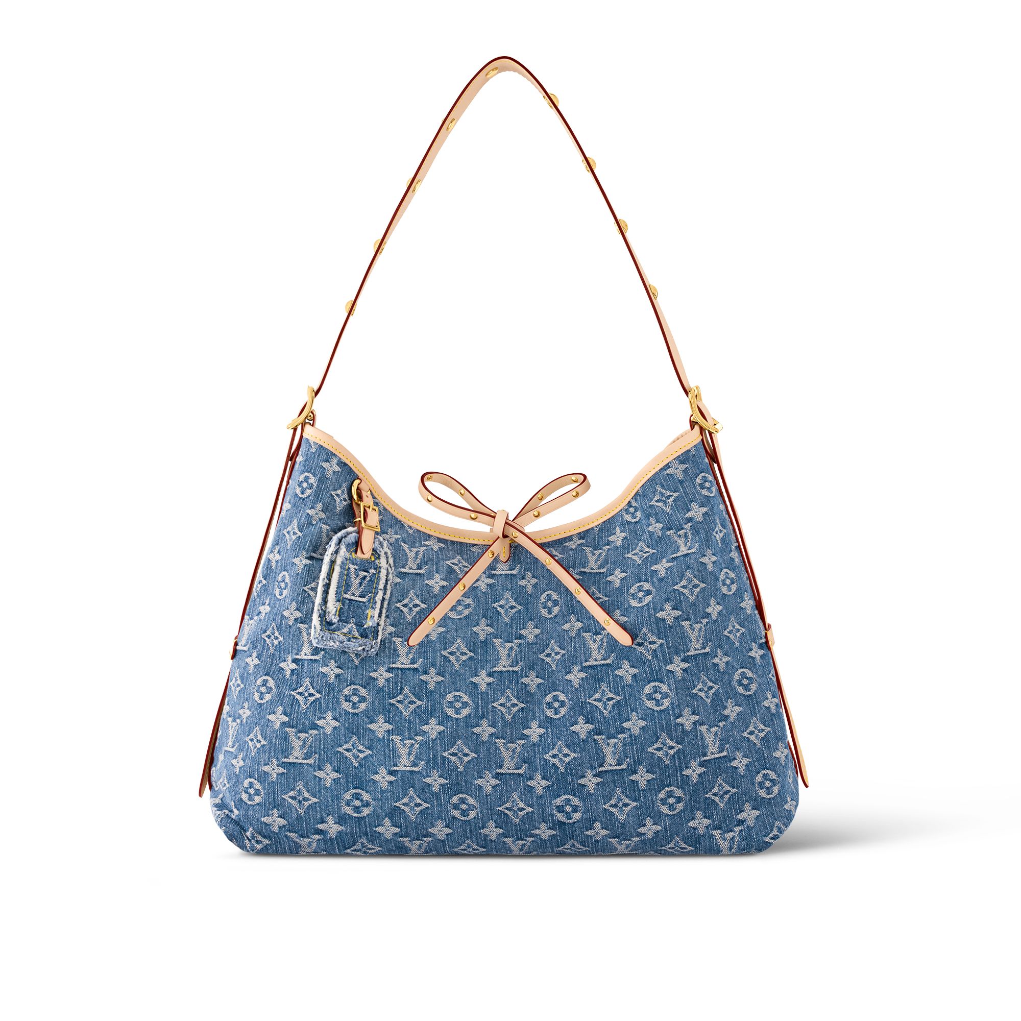 Louis Vuitton CarryAll MM Monogram Denim Women's Handbags M46855