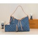 Louis Vuitton CarryAll MM Monogram Denim Women's Handbags M46855