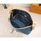 Louis Vuitton CarryAll MM Monogram Denim Women's Handbags M46855