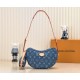 Louis Vuitton Croissant MM Monogram Denim Women's Handbags M46856