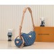 Louis Vuitton Croissant MM Monogram Denim Women's Handbags M46856