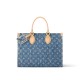 Louis Vuitton OnTheGo MM Monogram Denim Women's Handbags M46871