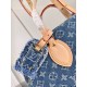 Louis Vuitton OnTheGo MM Monogram Denim Women's Handbags M46871