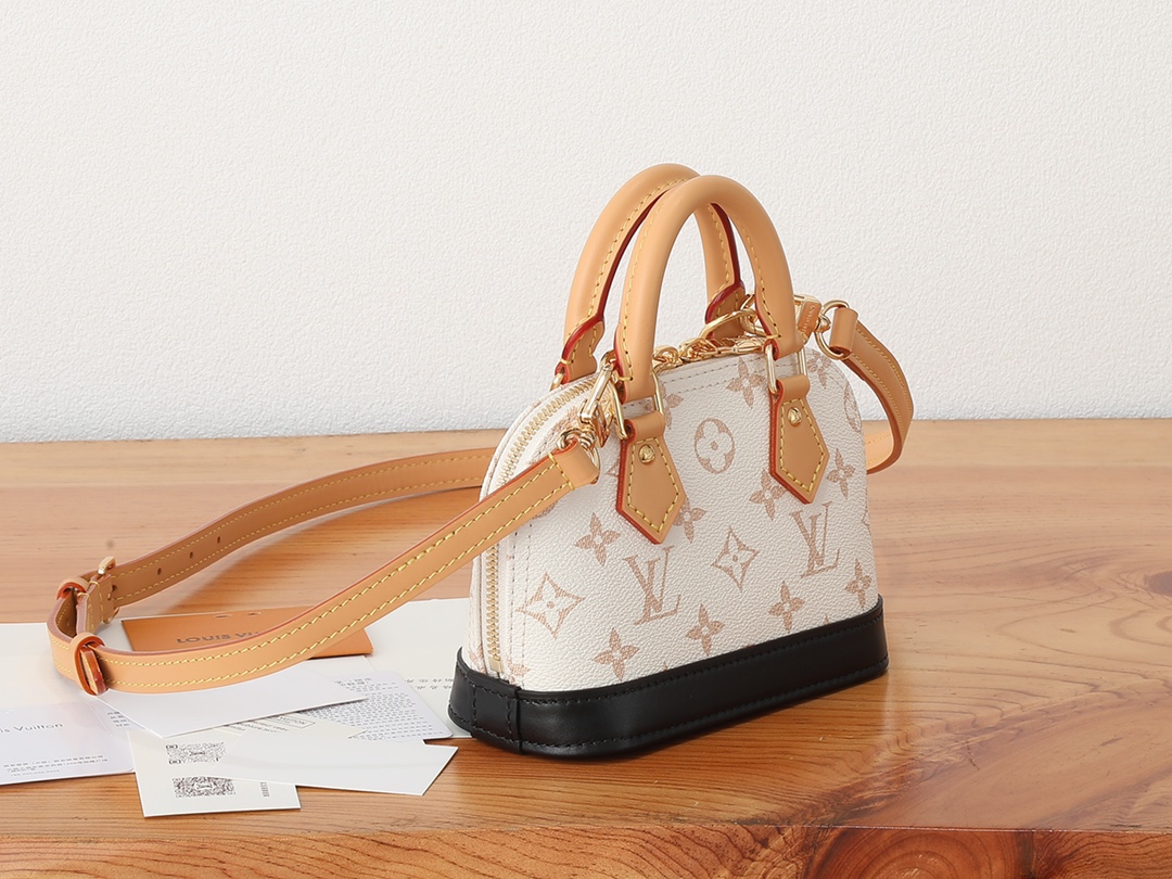 Louis Vuitton Nano Alma Monogram Canvas Women's Handbags M46895