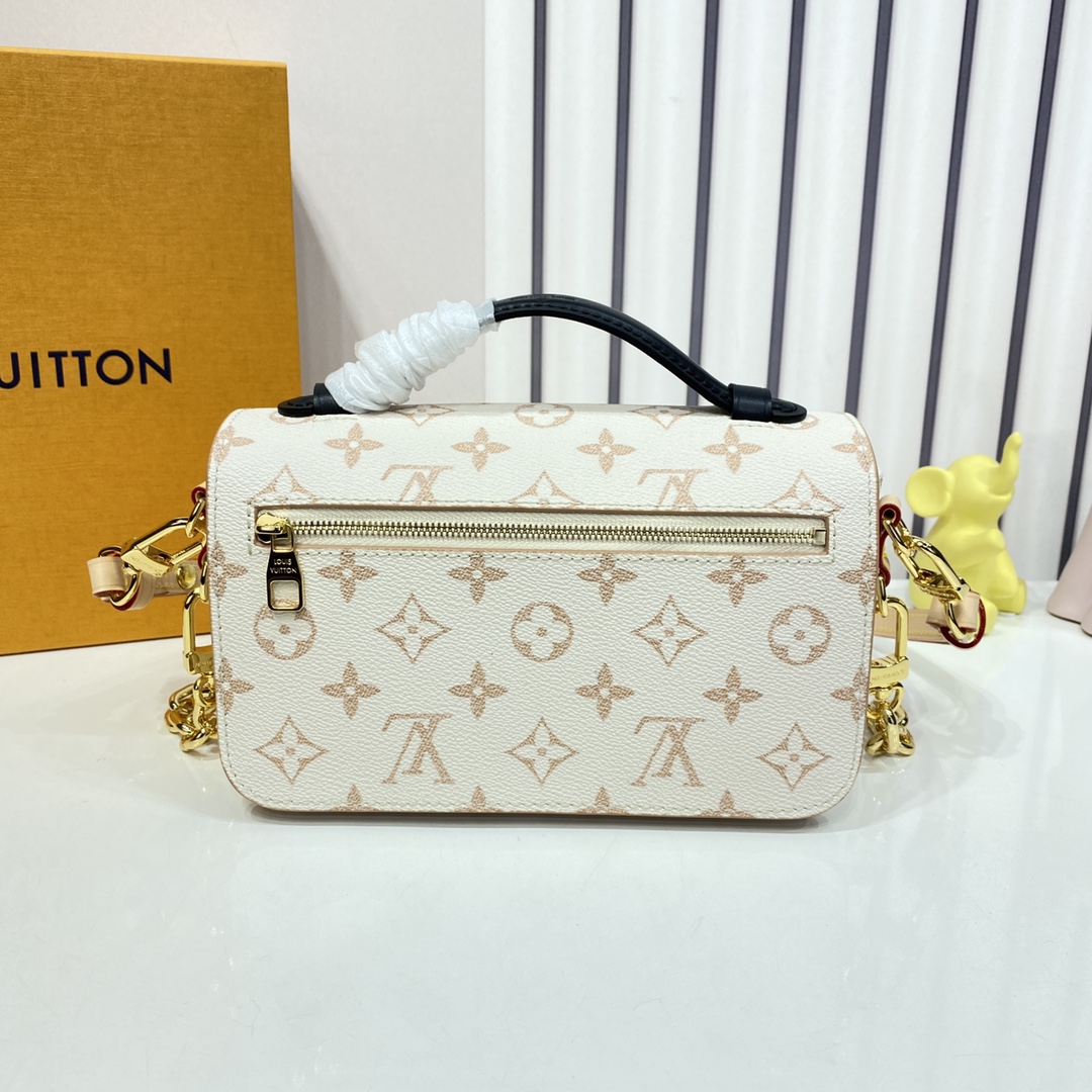 Louis Vuitton Pochette Métis East West Monogram Canvas Handbag