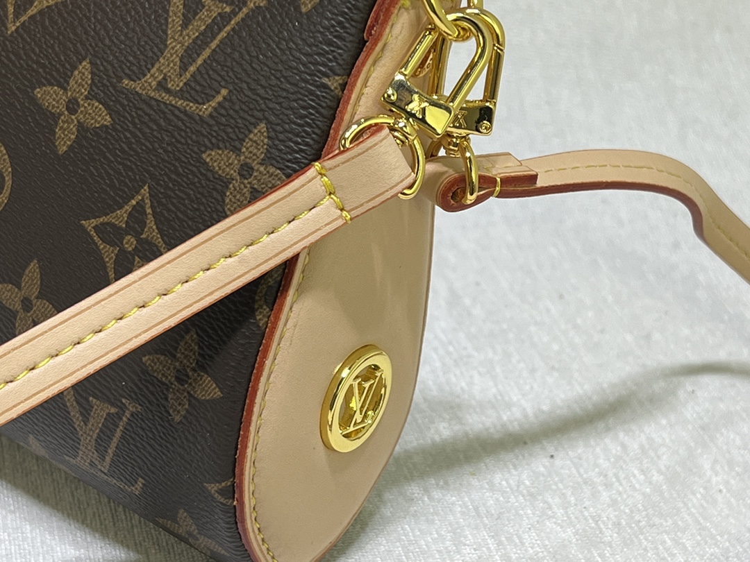 Louis Vuitton Pochette Tirette Monogram Canvas Handbag