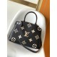 Louis Vuitton Petit Palais Bicolor Monogram Empreinte Leather Women's Handbags M58913