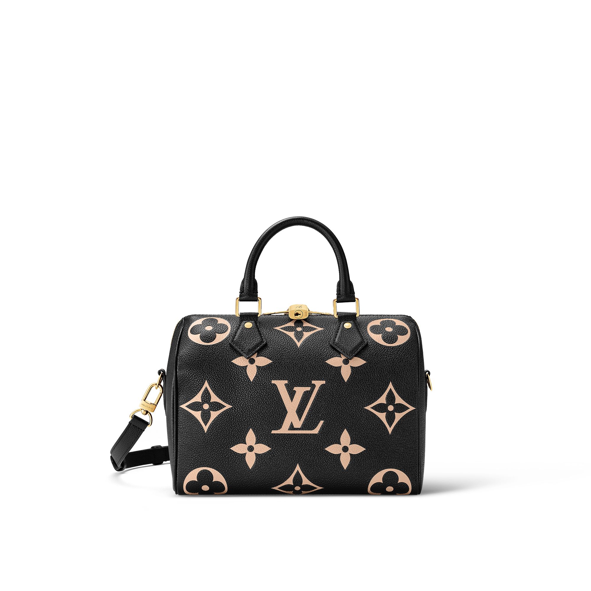 Louis Vuitton Speedy Bandoulière 25 Bicolor Monogram Empreinte Leather Women's Handbags M58947