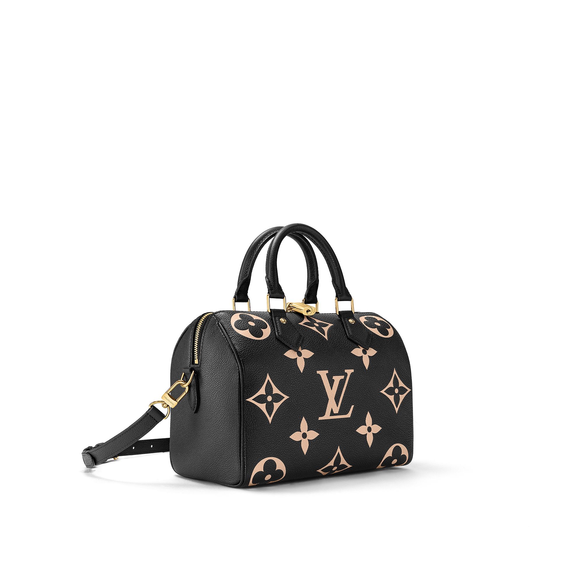 Louis Vuitton Speedy Bandoulière 25 Bicolor Monogram Empreinte Leather Women's Handbags M58947