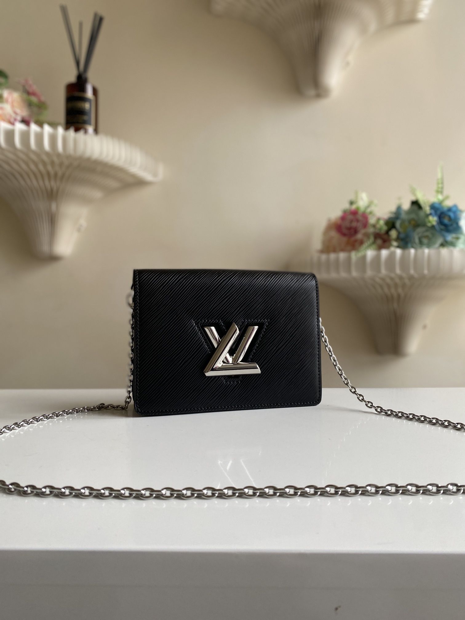 Louis Vuitton Twist Belt Chain Pouch Epi Leather Women's Handbag M68560