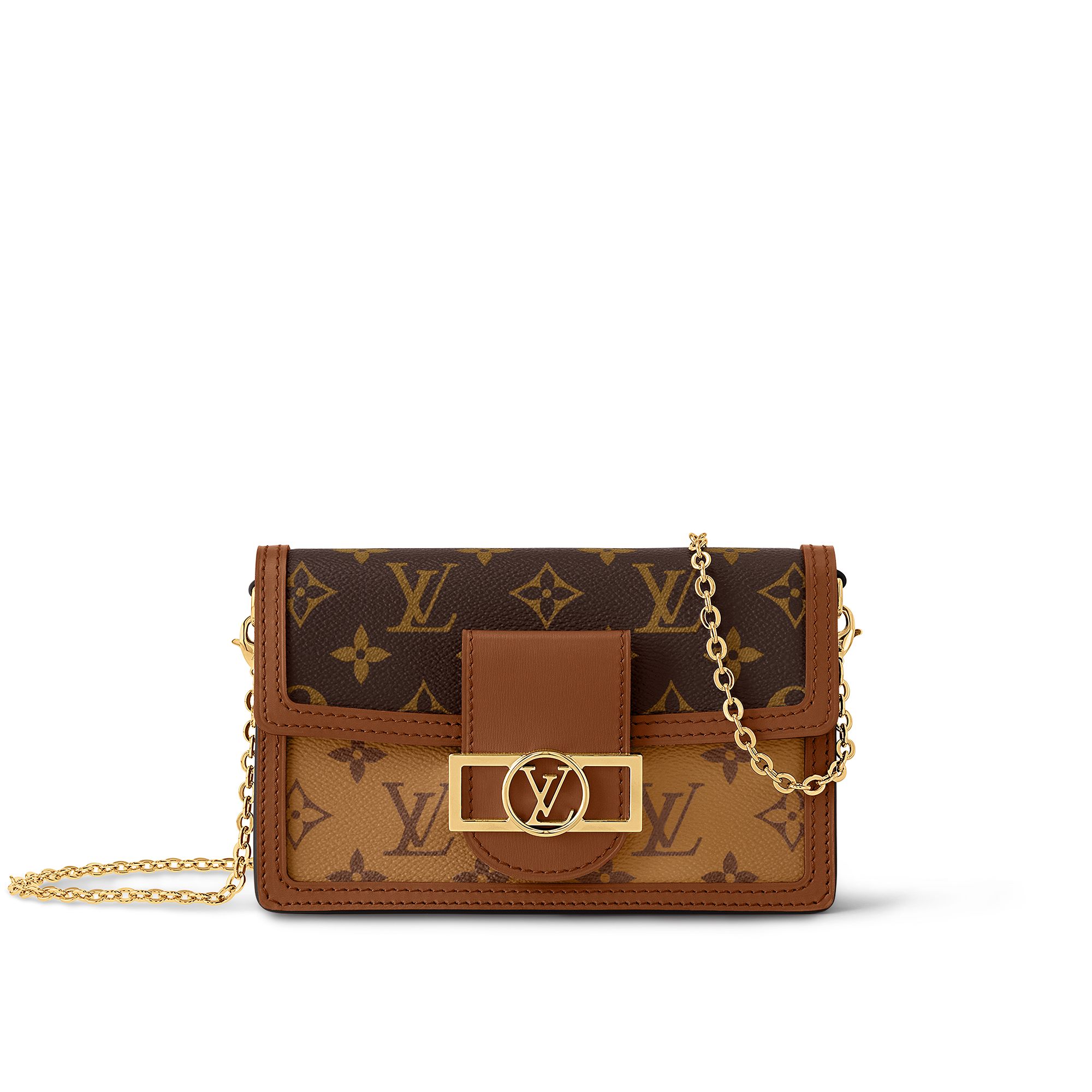 Louis Vuitton Dauphine Chain Wallet  Monogram Canvas Women's Handbag M68746