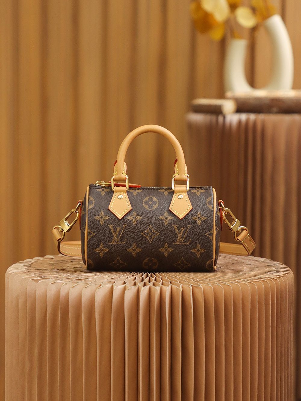 Louis Vuitton Nano Speedy Monogram Canvas Women's Handbag M81085