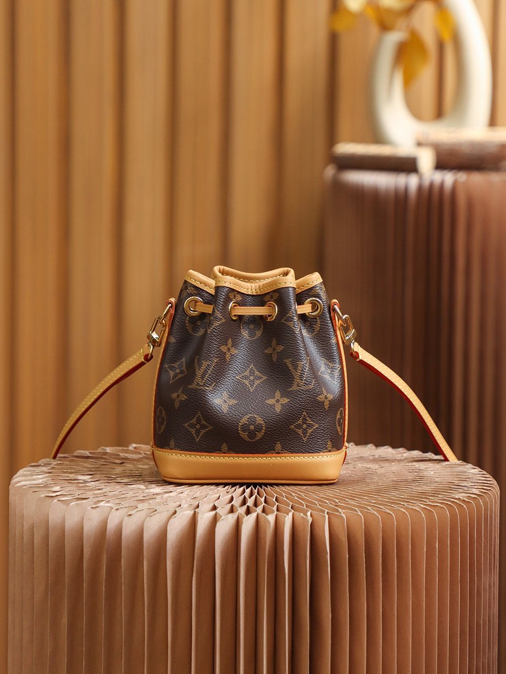 Louis Vuitton Nano Noé Monogram Canvas Women's Handbags M81266